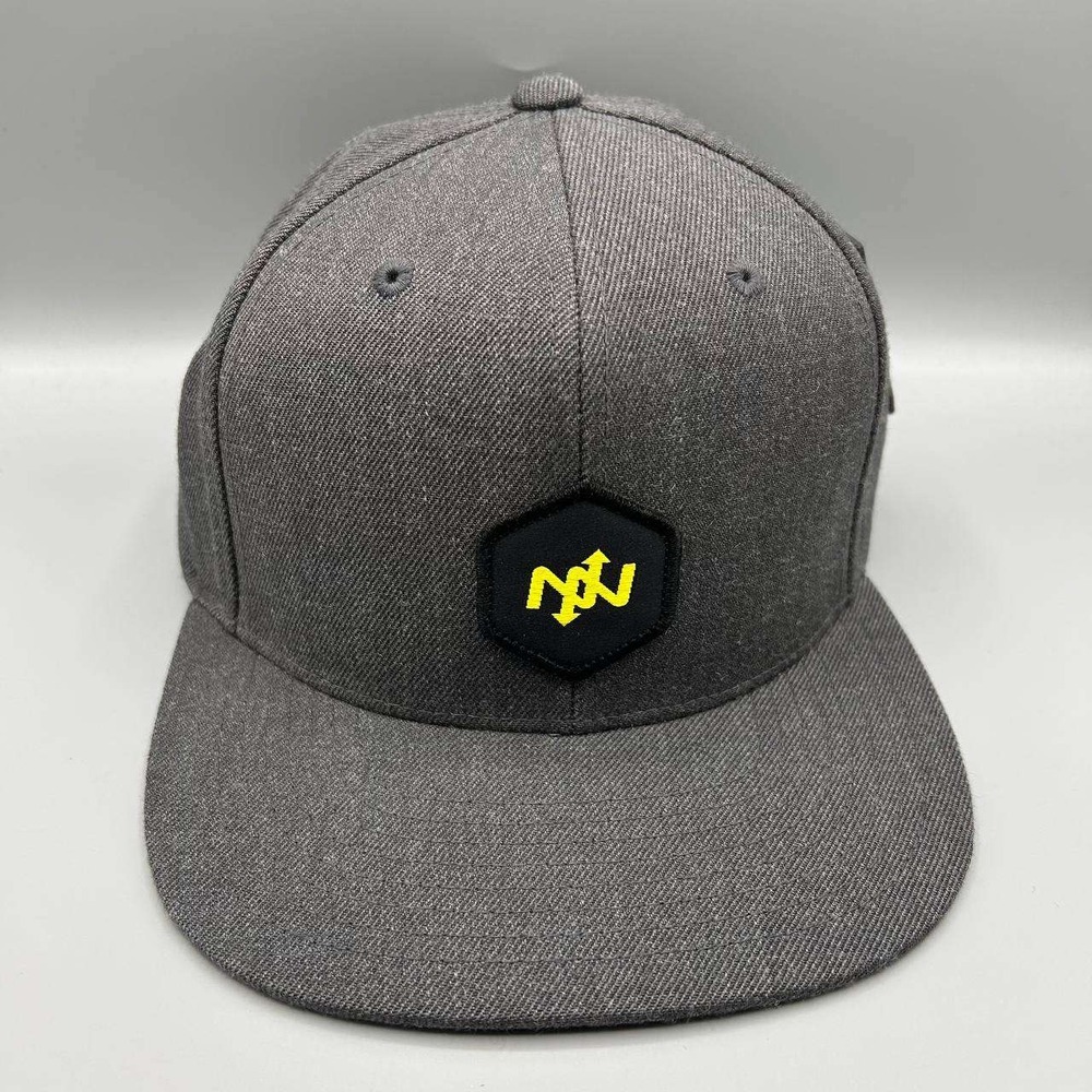 Onnit Hat Men Gray Embroidered Snap Back Cap New